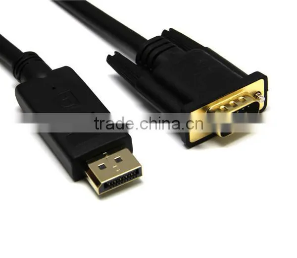 6Ft 1.8M DisplayPort DP Male to VGA/RGB Male Cable for ATI HP DELL Apple Macbook Air Monitor photo-2