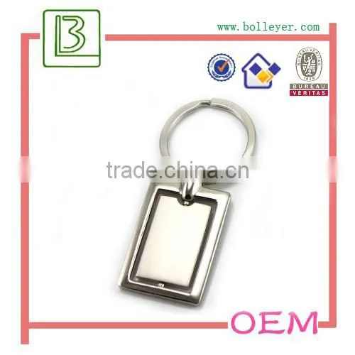 Custom Metal Logo Epoxy Resin Domed Blank Keyring photo-3