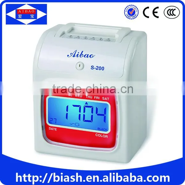 Electronic Punch Card Time Clock Attendance Machine photo-5