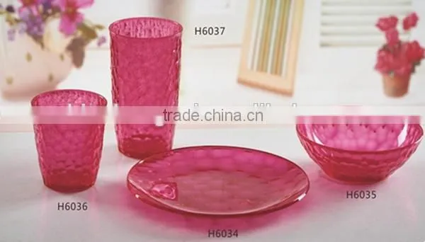 BPA Free Reusable Plastic Tableware,dinnerware Set