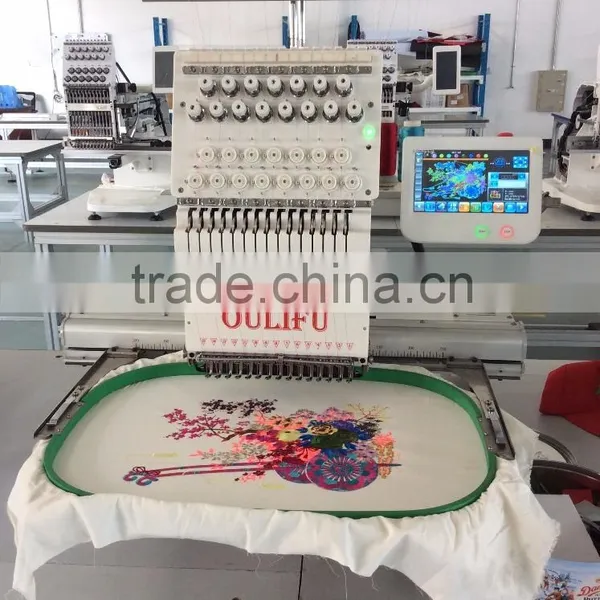 OL-1501 15 Needle Single Head Computerized Hat Embroidery Machine in Good Quality Quality Choice