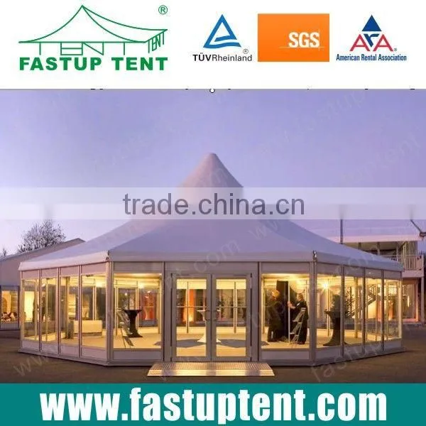 Hexagonal Pagoda Tent With Wooden Floor photo-4