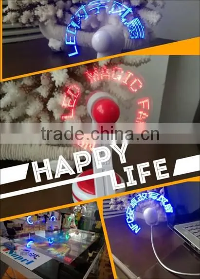 Several Models Mini Flashing Led Promotional Programme Message Fan Customized Words photo-3