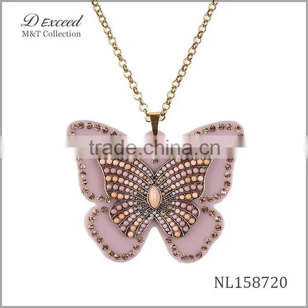 Big New Butterfly Pendant Necklace,doll Pendant Necklace for Women NL158716-21 photo-5