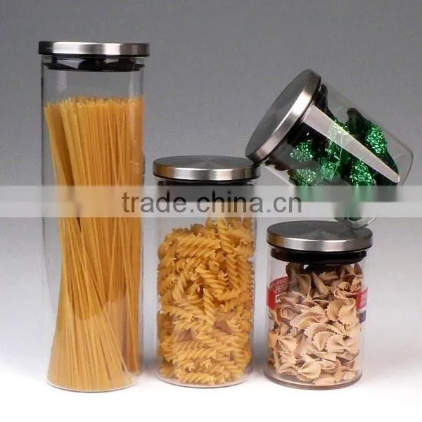 Hot Sale Borosilicate Glass Jar With Plastic Airtight Lid Glass Canister Quality Choice photo-2
