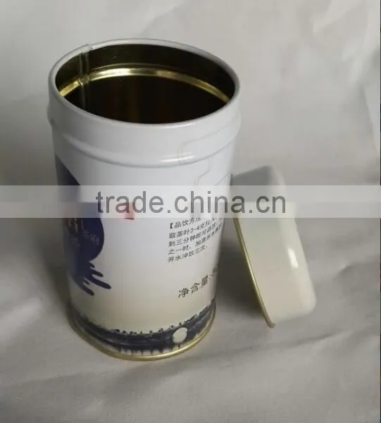 Small Round Tea Tin Box Packaging photo-2
