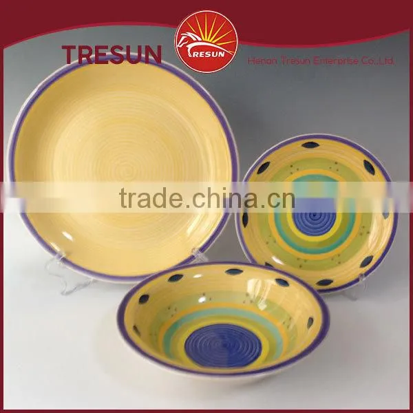 Colorful/beautifual Round Shape High Quality Handpainted 18pcs Dinnerset/dinner Ware/tableware photo-4