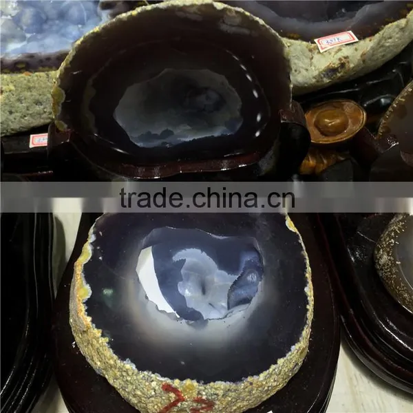 Natural Agate Geode Feng Shui Crystal Ornaments photo-6