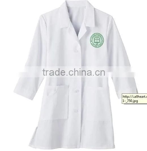 Fashionable Hospital Uniform Designs /High Quality White Lab Coat With Printing photo-3