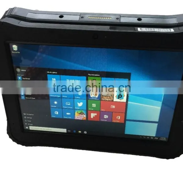 10.1 Inch Quad Core Intel Baytrail-T WIFI/3G/GPS Android/Win 10 Dual OS Rugged Win10 Tablet With Fingerprint Barcode Scanner NFC