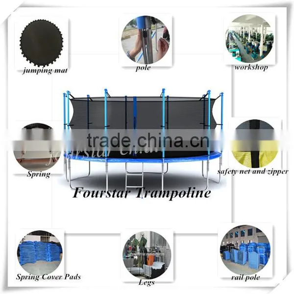 Fourstar Outdoor Fitness Trampoline 16FThas Safety Net With Low Price and High Quatity photo-4