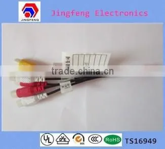 Connector& 6 RCA Plug Wire Harness for Car Stereo System
