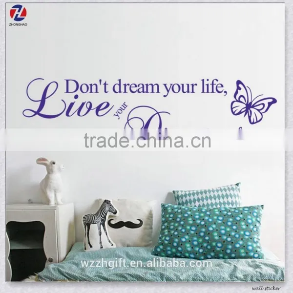 Made In China Artistic Design Eco-Friendly PVC Waterproof Removable Bedroom Decor 3d Wall Stickers photo-4