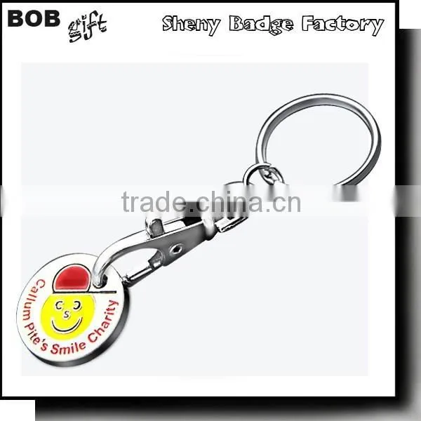 Stamped Trolley Coin With Logo for EURO or Poud Size photo-4