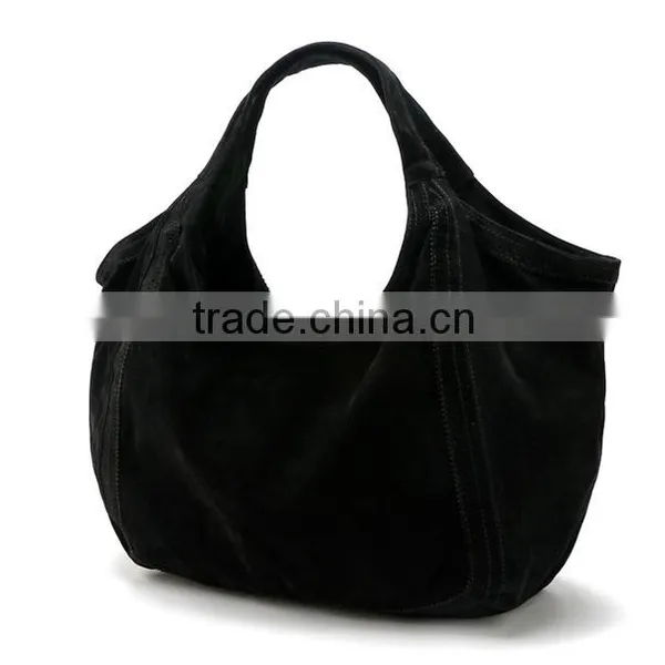 Black Fleece Tote Bag Big Polyester Shopping Bag photo-2