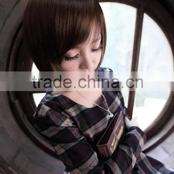 High Temperature Fiber European Wigs Synthetic photo-6