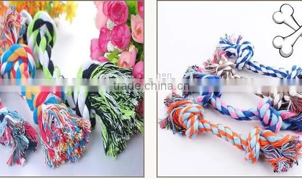 Hot Sale Two Knots Cotton Rope Strengthen Wholesale Dog Toys photo-2