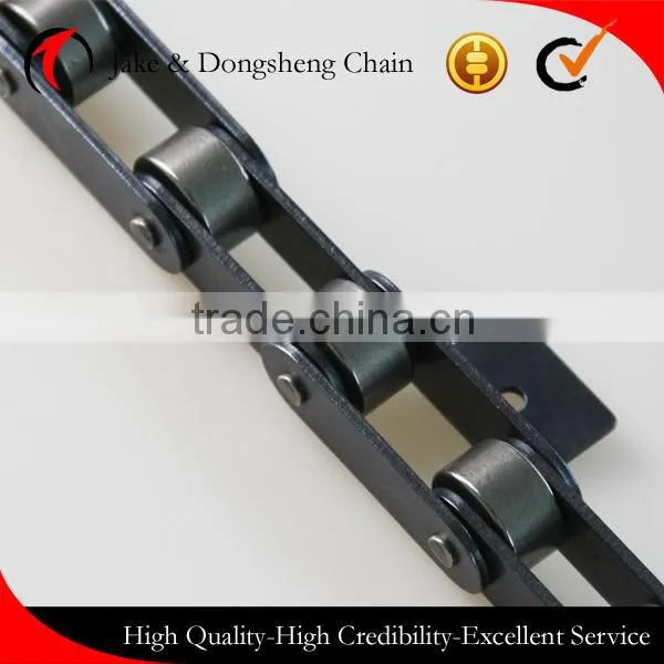 Agricultural Conveyor Chains With Attachments Carbon Steel Big Large Rollers Transmission Chains