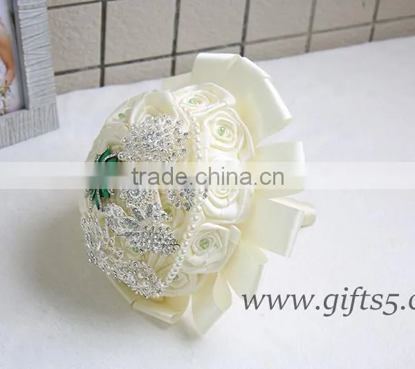 2016 Latest Handmade Silk Flower Wedding Bouquets photo-3