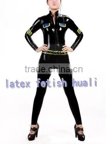 100%handmade Natural Latex Catsuit Latex Dress