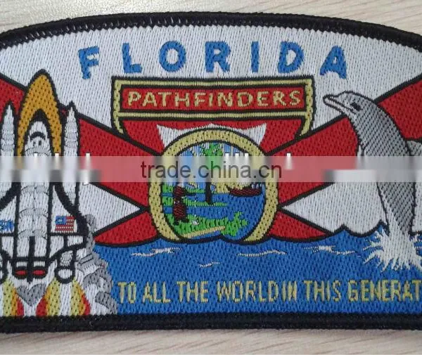clothing overlocking woven patches