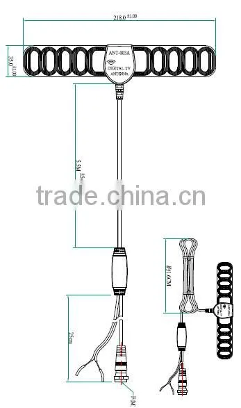 ANT-003A Digital TV DVB-T Antenna Aerial Built-in Signal Enlarger Booster photo-5