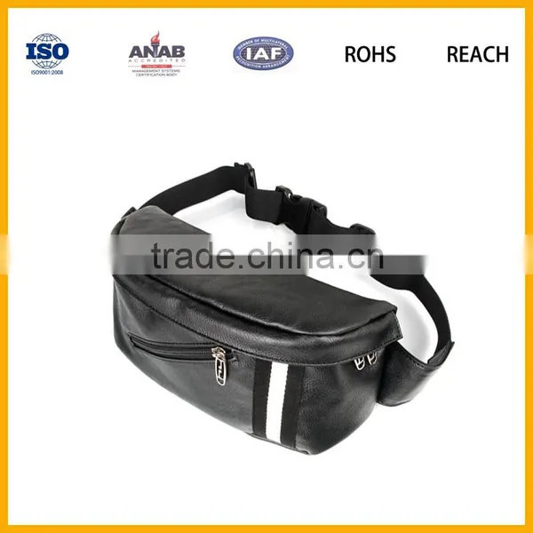 BSCI High Quality PU Multilayer Waist Bag With Adjustable Strap for Cycling, Outdoor photo-4