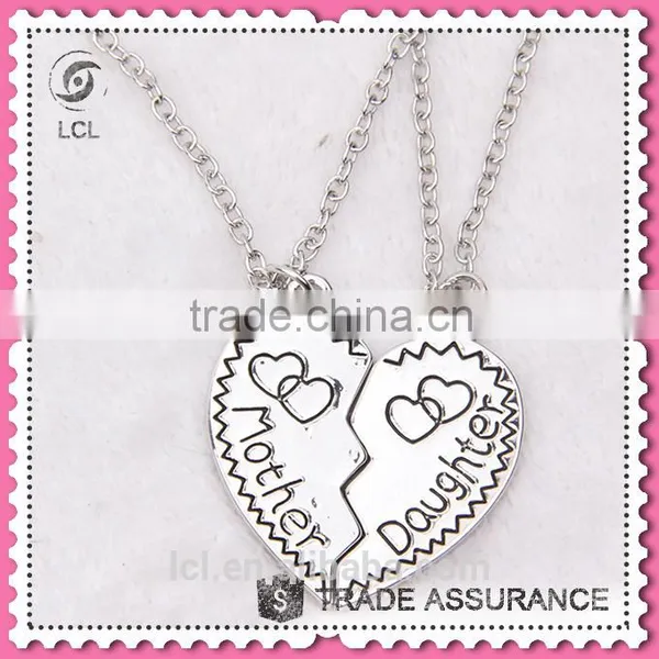 Mother and Daughter Broken Heart Necklace, Hot Sale Broken Heart Chain Necklace photo-2