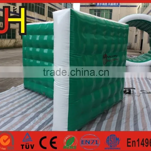 Cheap Green&White T-Shape Wall Inflatable Paintball Bunkers For Sale photo-2