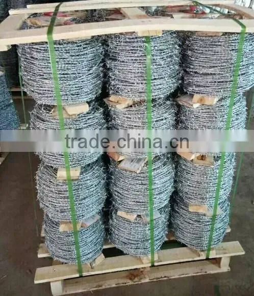 Hot-dipped Galvanized Heavy Duty Steel Barbed Wire Coil photo-3