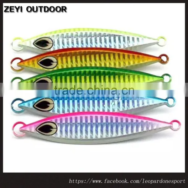 Slow Jigs Saltwater Vertical Fishing Metal Lures Five Colors On Sale