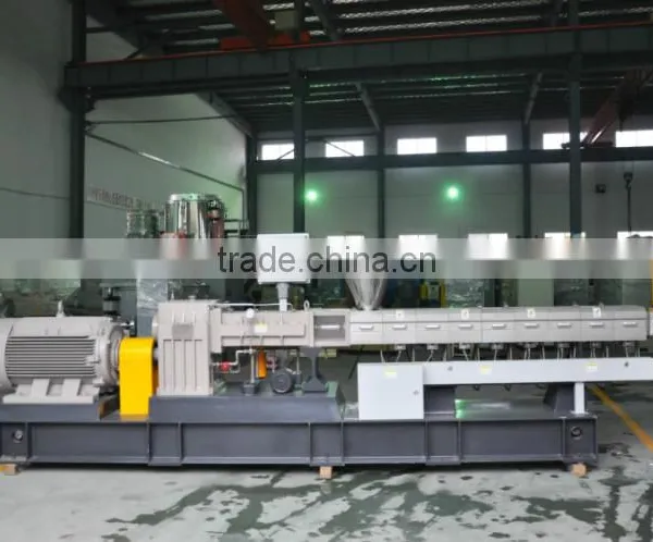 PP PE Calcium Carbonate Filler Masterbatch Plastic Granules Twin Screw Extruder photo-2