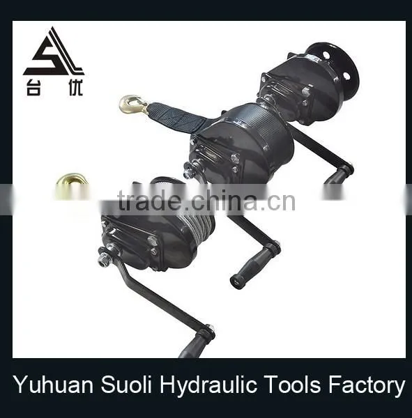 Manufacturing 1200lbs Galvanized Manual Mooring Winch With Belt photo-5
