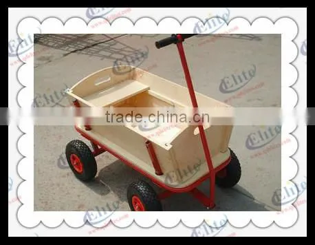 Qingdao Wooden Lowes Garden Cart Baby Wagon photo-3