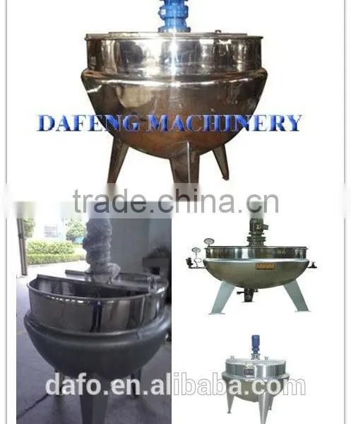 500 Liter Steam Jacketed Cooking Kettle With Agitator photo-4