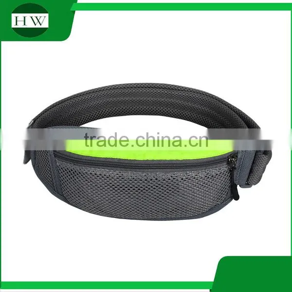 Custom Logo Printed Wholesale Nylon Ventilation Cell Mobile Phone Led Gym Sports Running Belt Waist Pack Bag photo-2