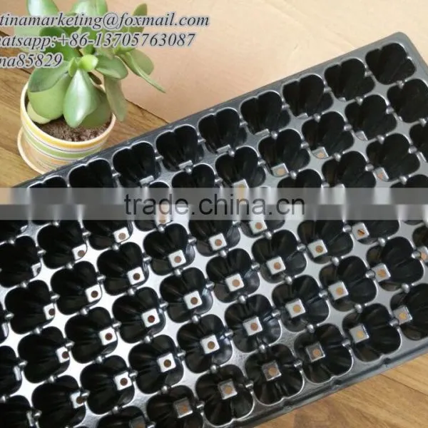 China Manufactory Black Plastic Vegetable Nursery Seed Starting Tray With 72 Cell Rooting Plugs Ready to Plant Seed Tray photo-3