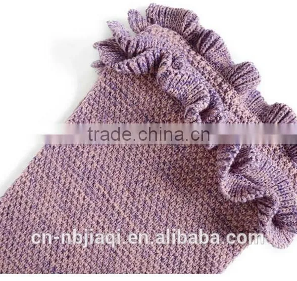 Mermaid Tail Blanket Crochet and Mermaid Blanket for Kids,Summer Super Soft Sleeping Bags photo-3