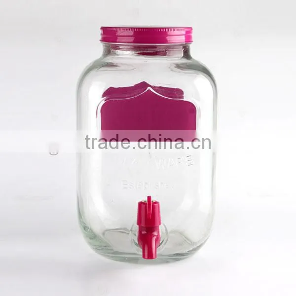 Circleware Colorful 5L Yorkshire Glass Beverage Drink Dispenser photo-3