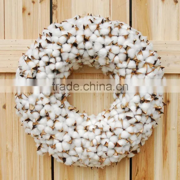 Artificial Cotton Wreath photo-2