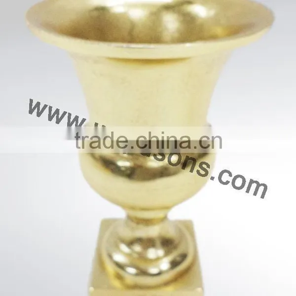 Decorative Aluminium Vases in Wooden Finish, Home Decor, Metal Vases photo-4