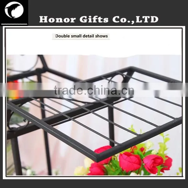 Indoor Outdoor Garden Metal Wire Flower Pot Plant Stand Wrought Iron Plant Stands photo-4
