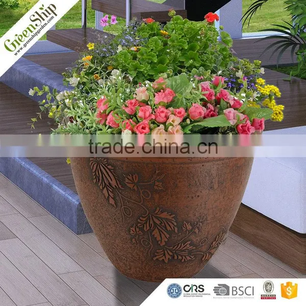Colorized Plastic Flower Pot Eco-friendly Round Plant Pots Hot Sale photo-5