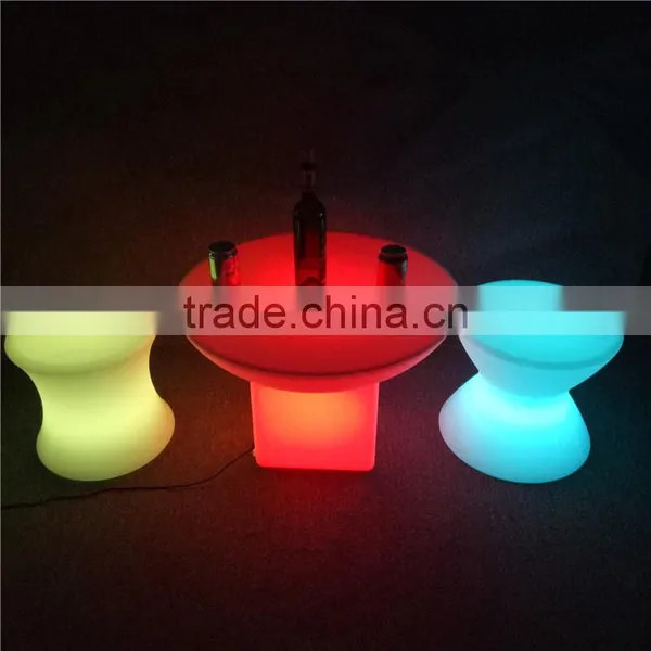 New Model Furniture Living Room Event Bar Furniture LED Glowing Table and Cube Chair photo-6