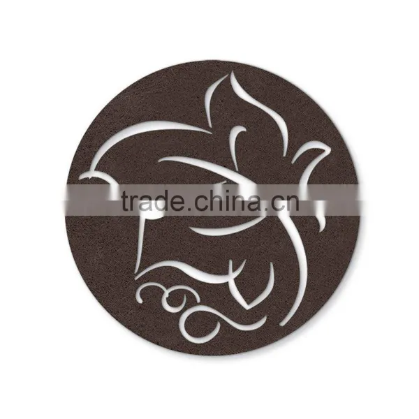 Set of 6 Large 4.5 Inch Size Felt Coasters photo-3
