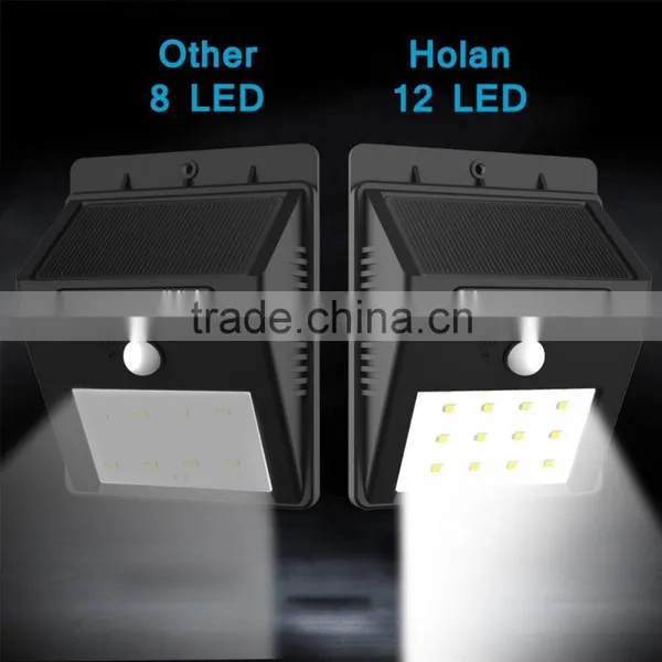 12LED Outdoor Wireless Solar Energy Powered Motion Sensor Solar Sensor Light for Patio,yard, photo-4