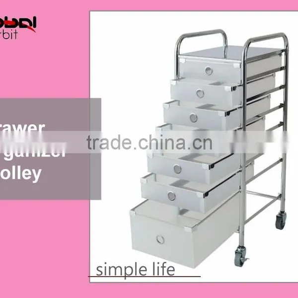 Home Storage Shelf With Castor 10 Drawers Rolling Rack Space Organizer Cabinet photo-6