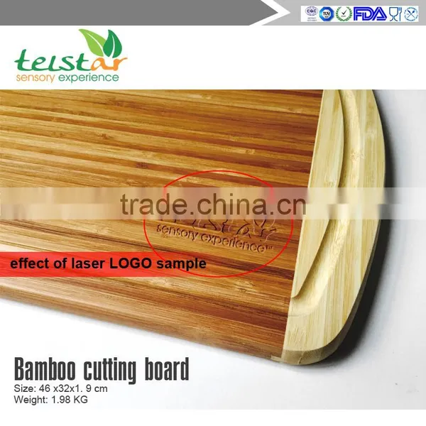 Manufacturers Selling Customizable Launder Bamboo Chopping Block 18 * 12.5 * 0.7 Inch photo-3