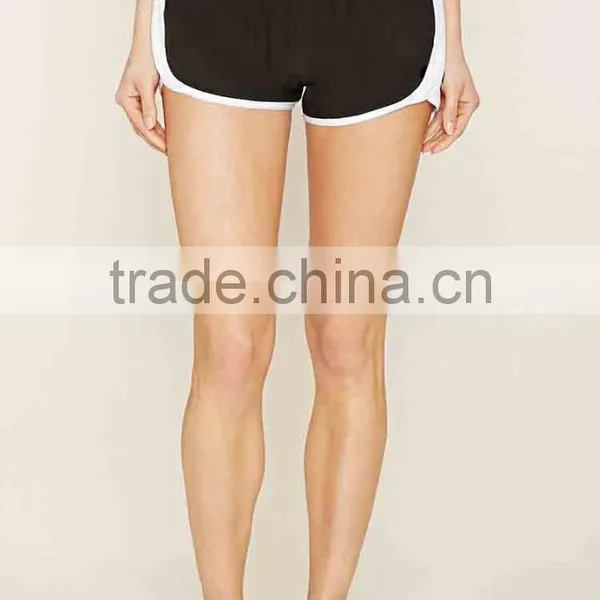 Sexy Shorts for Women Fashion Wholesale Hot Sport Wear Active Contrast-Trimmed Shorts Pants Plain Cotton High Quality photo-3