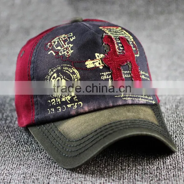 2017 Custom Distressed Denim Dad Baseball Cap and Hats photo-3